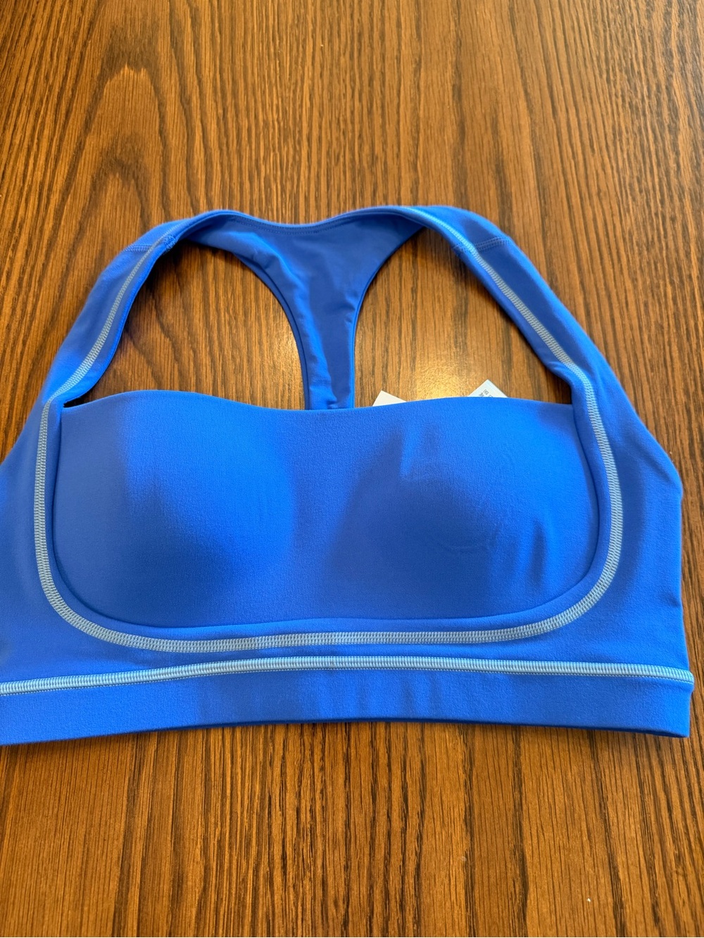 Vuori Electric Blue All The Feels Linework Bra